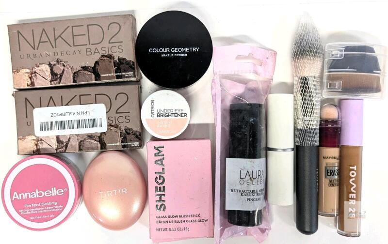 Assorted Makeup + Brushes : Urban Decay, Maybelline, TirTir, Annabelle+++
