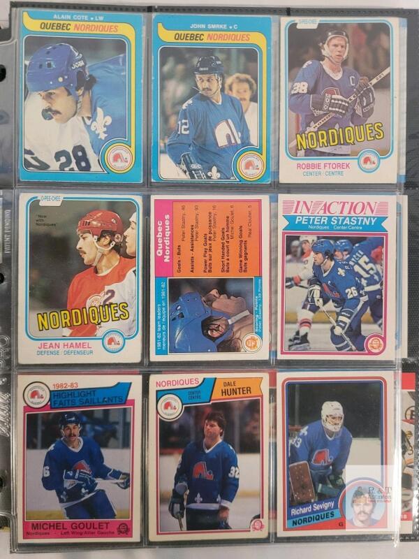 1979 - 2021 Quebec Nordiques / Colorado Avalanche NHL Hockey Trading Card Singles , 207 Trading Cards