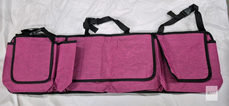 New 38" Car Seat Back Organizer, 6-Pocket, Universal Fit with Bottle Holders