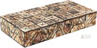 New Handicrafts Home Large Decorative Storage Box 12" &times; 6" &times; 2" Keepsake Box with Lid, Jewelry & Remote Organizer, Modern Coffee Table Decor Box, Boho Home Accent for Shelf & Mantle Storage