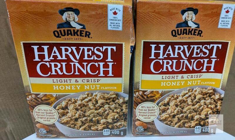 bb 2025 Quaker Croque Nature & Harvest Crunch Honey Nut Granola Cereal, 2 Boxes, 400g Each