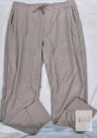 NEW Lol&euml; Jogger Pants Large Taupe, Elastic Waist & Drawstring, Pockets, Ribbed Cuffs, Women&rsquo;s