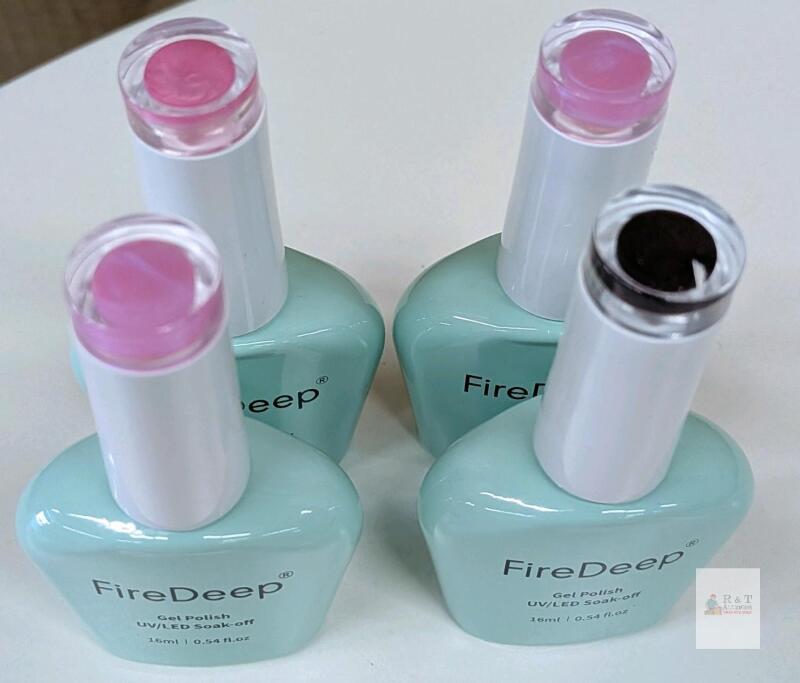 4 new FireDeep Gel Nail Polish UV/LED , 0.54 fl. oz (16 ml), 24M, Glass Bottle
