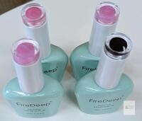 4 new FireDeep Gel Nail Polish UV/LED , 0.54 fl. oz (16 ml), 24M, Glass Bottle