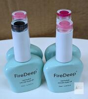 new FireDeep Gel Polish Set, UV/LED Soak-Off, 16ml x4, Variety of Colors, Glossy Finish