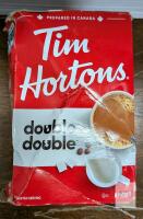 Tim Hortons Double Double Instant Coffee Mix, 8 Packets, Canadian, 2027 Expiry, Lot 5265