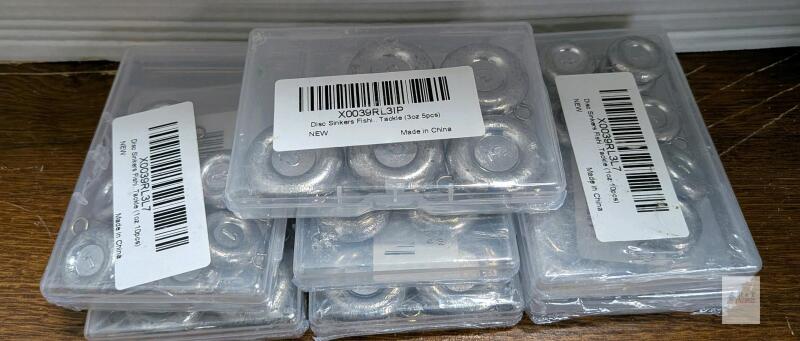 7 NEW Disc Fishing Sinker Packs