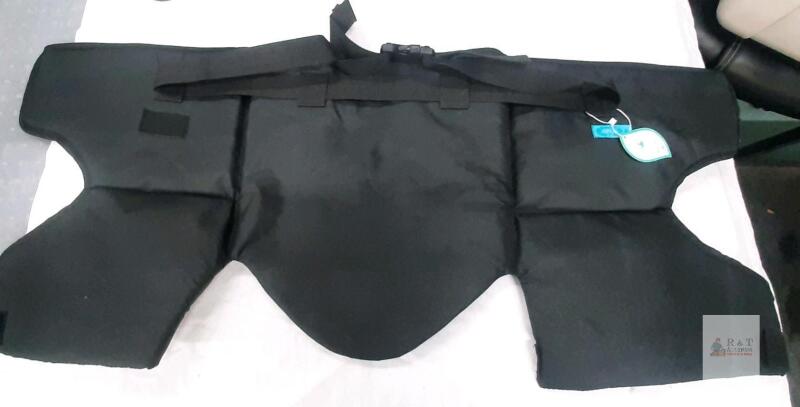 NEW Frontal Lead Apron, Yu Qi Lin Brand, Black, Velcro & Buckle, Adjustable Strap, Tag