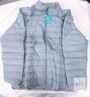 NEW MAGCOMSEN Men's Puffer Jacket, Light Grey, 2XL