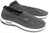 New Size 40 EU (9W) Women's Lighweight Breathable Mesh Slip-On Sneakers, Slip Resistant Work Shoes