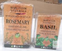 Mary Tylor Naturals Rosemary 4 fl oz & Basil 1 fl oz Essential Oils, Therapeutic & Pure Grade, Sealed