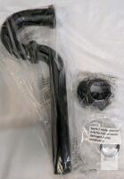 Black Plastic P-Trap Kit, Fits 1.5" Sink Drain, Includes Spare Washer, New in Package