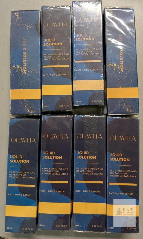 8 new OLAVITA Liquid Solution Anti-Aging Serum 30ml, Fades Fine Lines,, Expires 2028