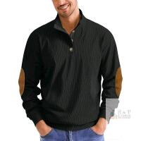 New Size XL Men's Lightweight Corduroy Long-Sleeve Top With Elbow Patches