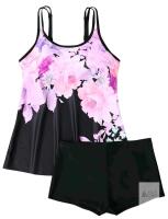 New Size 5XL* Women's Trendy Floral Print 2-Piece Tankini Bathing Suit (See Photos)