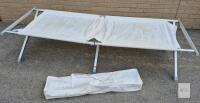 Folding Camping Cot with Aluminum Frame and 600D Polyester Surface, 75" x 26" x 17.5"