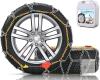 New [ HN90 ] Set of 2 Snow-Chains Auto Fixing 1 Min Quick Fit Easy Installation Tire-Chains, Portable Reusable Universal Emergency Tire Traction Chain for Passenger Car, Pickup Trucks and SUV