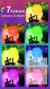 New - Mexllex 5-Pack LED Solar Globe Stake Lights, RGB Changing Colors, Outdoor Garden Pathway Decor - 2