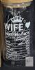 NEW 16 oz Borosilicate Glass Tumbler with Bamboo Lid, Glass Straw, and "WIFE Nutrition Facts" Print - 4