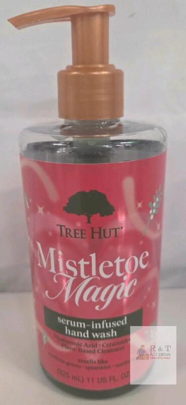 NEW Tree Hut Mistletoe Magic Serum-Infused Hand Wash 11 fl. oz. Hyaluronic Acid, Ceramides, USA