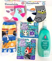 New : 2&times; Littlest Pet Shop Toys, 2 Packs 0-6 Months Baby Socks, Adult Froot Loops Toucan Sam Socks, Sealed Johnson's No More Tangles Detangling Spray 300ml