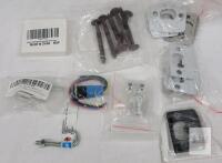Assorted Hardware Lot: Lag Bolts, U-Bolt, Couplings, Switch, Brackets, RUJIAN Sign Kit (New)