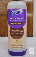 New - Swiffer PowerMop Wood Floor Cleaner Liquid Refill, Lemon / Citron , 750-ml