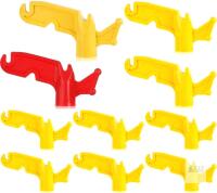 5 New 2-Packs Plastic Utility Hooks, Extension Pole Hanger Attachments Telescoping Pole Boat Pole Accessories Threaded Poles Screw-On Pole Adapter for Hanging Halloween Christmas Light