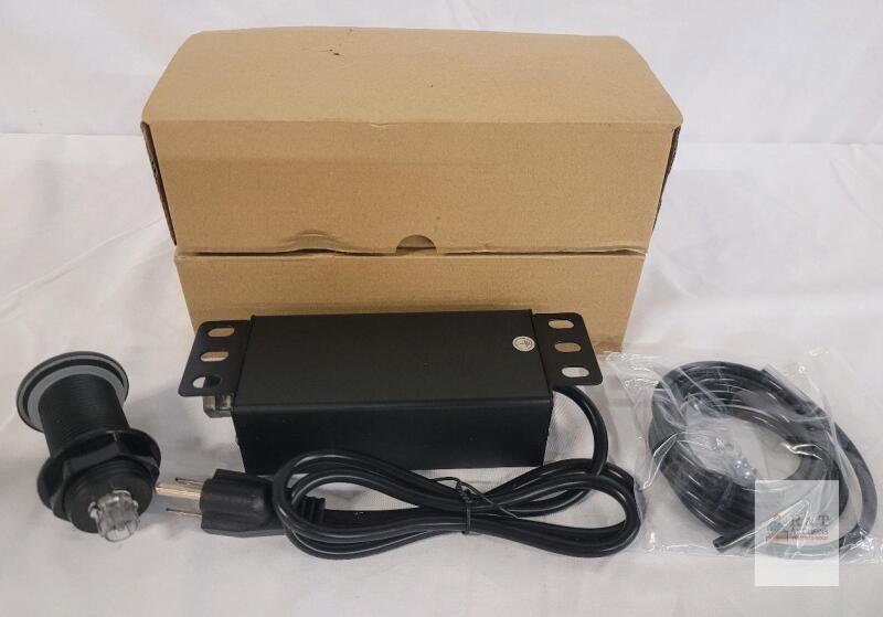 NEW 2 Garbage Disposal Air Switch Kit Stainless Steel Button 120V w/ Control Box & Hose X0045XJN3J