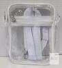 AGBTBCB Clear Crossbody Shoulder Bag, Stadium Approved, 8" x 6" x 1.8", Waterproof