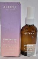 Alteya Luminous Rose Hydrating Flower Toner 120mL &ndash; Organic Skincare Mist with Rose Water, Hyaluronic Acid, Vitamin C