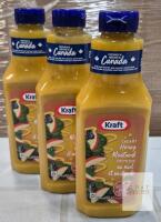 (BB 2026 AL 22) 3 New Kraft Creamy Honey Mustard Dressing 425mL