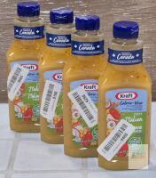 (BB 2026 AL 23) 4 New Kraft Calorie-Wise Zesty Italian Dressing 425mL