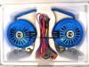 New Loud Car Horn Kit，3-Tone Train Horn with Different Sounds,130db High & Low Tone Truck Horns,12V Blue Fashion Dual Horns for Truck/Motorcycle/Car/E-Bike/SUV - 3