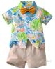 New Size 100 (4yrs) Unisex Toddler 3pc Hawaiian Outfit With Removable Bow Tie