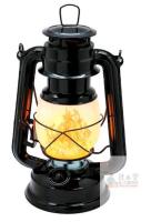 New - YAKii LED Vintage Flame Lantern Metal Outdoor Hanging Lantern with Dancing Flame Battery Operated Halloween Outdoor Indoor Decoration(Black) . 10" tall