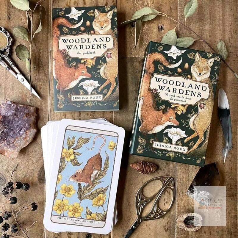 New Woodland Wardens: 52-Card Oracle Deck & Guidebook by Jessica Roux