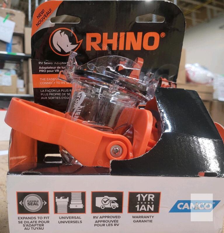 New - Rhino RV Sewer Adapter Pro