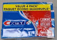 Crest Plus Cavity Protection Toothpaste 4-Pack, 8.2 oz Tubes, Expiry January 2029