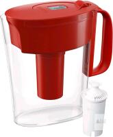 New BRITA Metro Standard 6-Cup Water Filter Pitcher With 1 Filter Included (Red)