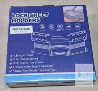 Lock Sheet Holder Set with Adjustable Height and Multiple Color Options