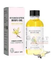 Handcrafted Body Oil Warm Vanilla Bean 4.06 fl. oz (120 ml) Natural Hydrating by Haiyi Cosmetics