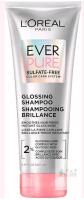 New L'Oreal Paris Glossing Sulfate Free Shampoo with Glycolic Acid, Hair Care for Glossy and Shiny Hair for Dull, Dry Hair, EverPure, 200 ml