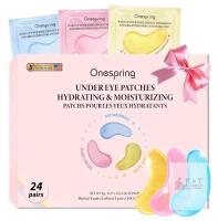 New Onespring Eye Masks (24 Pairs), Caffeine, 24K Gold and 1% Retinol Under Eye Patches for Puffy Eyes, Dark Circles & Fine Lines, Eye Gels Pads for Refreshing and Revitalizing - Under Eye Skin Care
