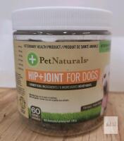 New - Pet Naturals Hip+Joint Chews for Dogs . 60 Chews . EXP 2027 08