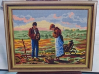 Husband and Wife Needlepoint Art