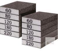 New 10 Pack Sanding Block, Sanding Sponges of 60/80/120/180/220 Grit Washable and Reusable Sandpaper Block Wet Dry Sand Paper for Wood Drywall Metal Glasses