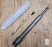 Aexit 400mm Length Power Tool 22mm Thread Dia Square SDS+ Handle Chuck Adapter w/Drill Bit
