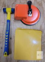 Gap Floor Fixer Tool w/Vacuum Suction Cup & Double Sided Floor Tape