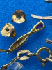 925 Gold Wash Ruby Sapphire earrings Crystal Necklace plus - 6